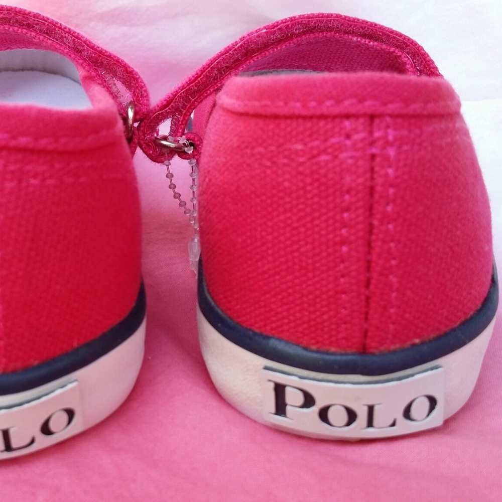 ๐HP๐ Polo Ralph Lauren Pink Mary Janes Sneakers 9 ๐HP๐ - Picture 2 of 15